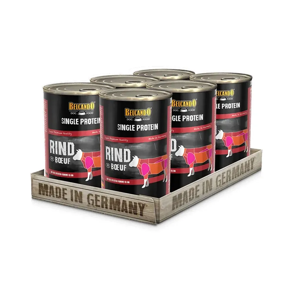 Rent Nötkött 6x400g Våtfoder För Hundar von Belcando – Produktfoto