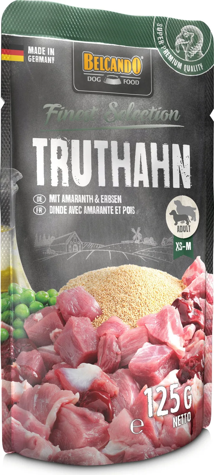 Truthahn mit Amaranth und Erbsen - 125 g van Belcando – productfoto