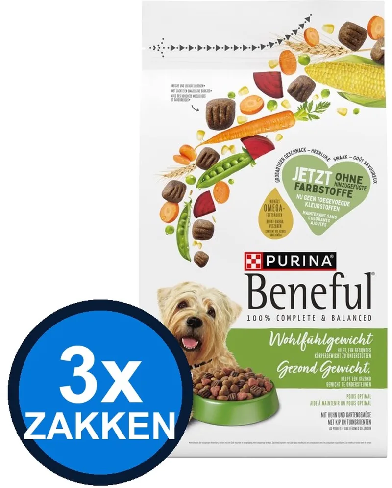 3x Beneful - Gezond Gewicht - Hondenvoer Droogvoer - 1.4 kg von Beneful – Produktfoto