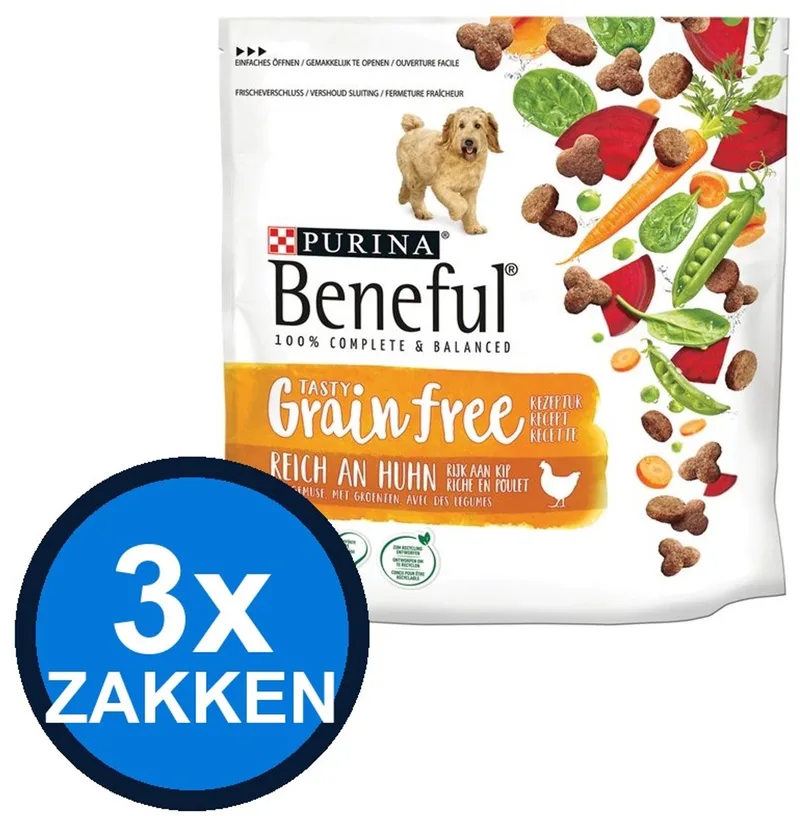 3x Beneful - Grain Free Kip&Groenten - Hondenvoer Droogvoer - 1.2 kg von Beneful – Produktfoto