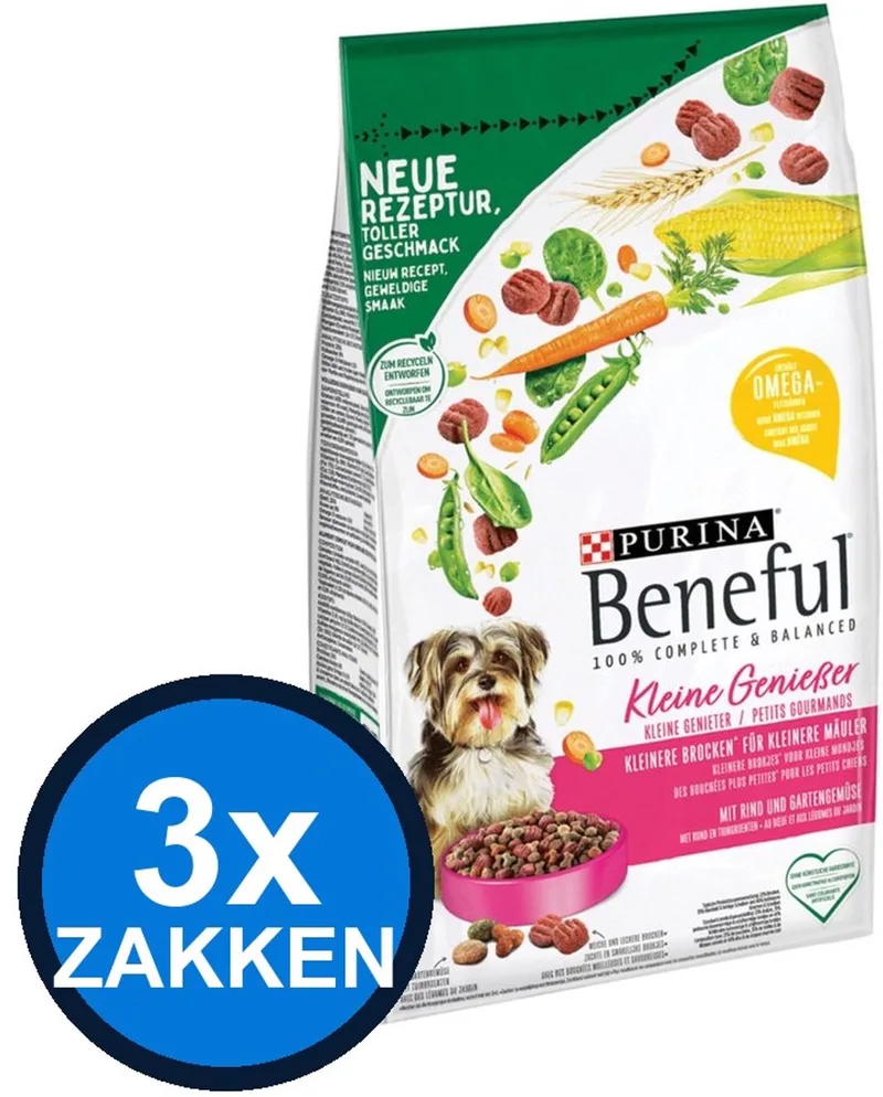 3x Beneful - Kleine Genieter - Hondenvoer Droogvoer - 1.4 kg fra Beneful – produktbillede