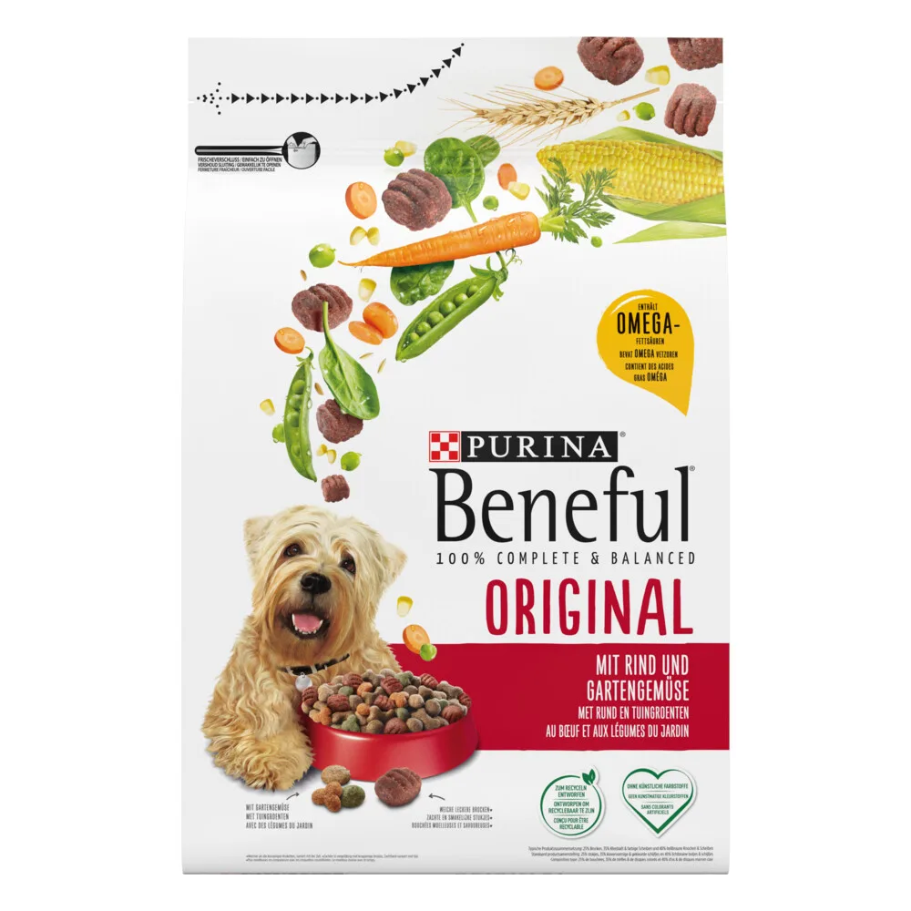 4x Beneful Hondenvoer Droog Original Rund - Groenten 2,8 kg van Beneful – productfoto
