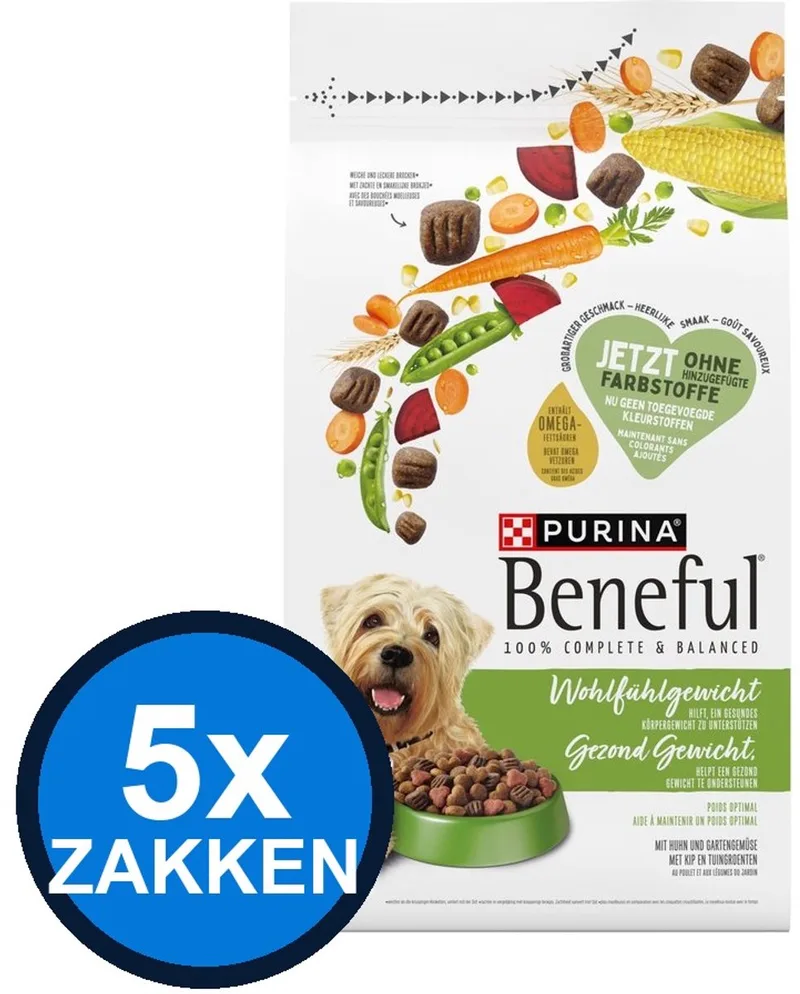 5x Beneful - Gezond Gewicht - Hondenvoer Droogvoer - 1.4 kg von Beneful – Produktfoto
