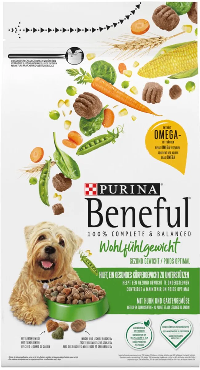 Gezond Gewicht Kip&Groente - Hondenvoer - 3 x 1.4 kg de Beneful – photo produit