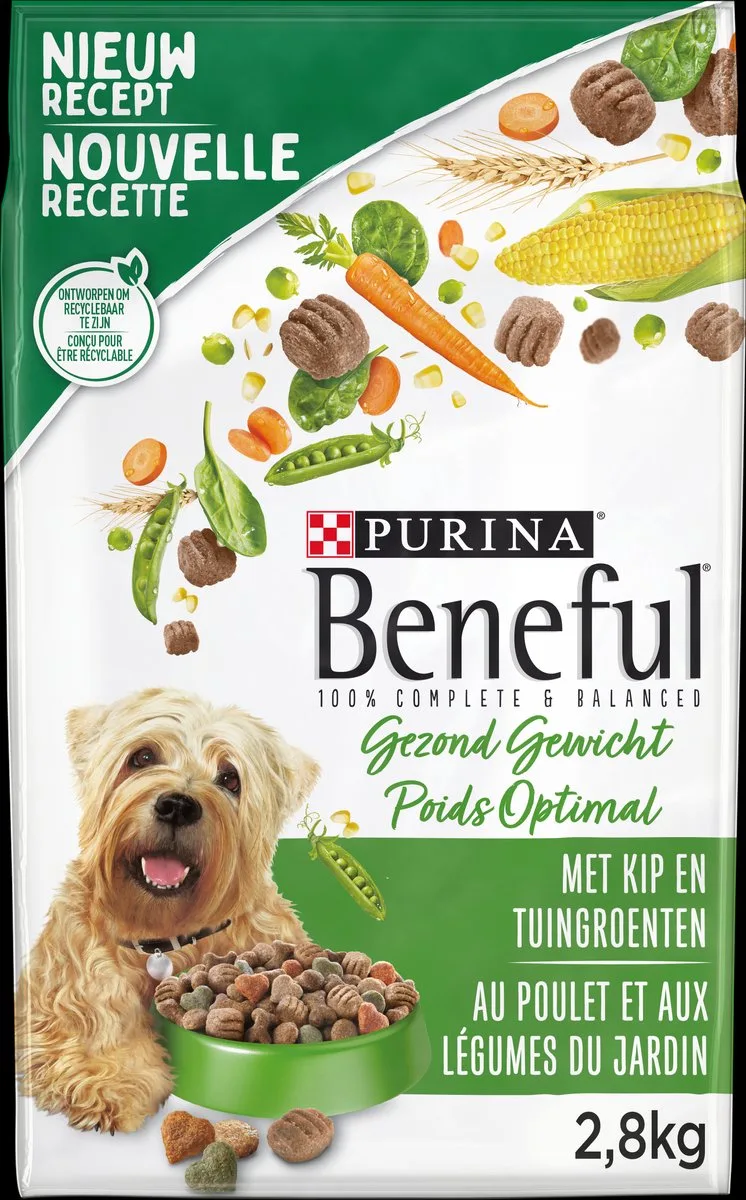 Gezond Gewicht - Vetarme Hondenbrokken met Kip, Tuingroenten en Vitaminen - 2,8kg de Beneful – photo produit