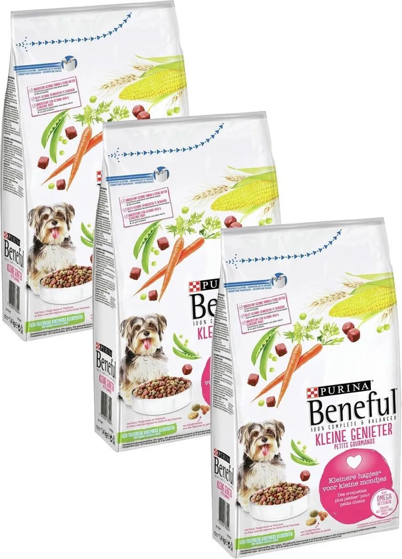 Kleine Genieter - Rund&Groente - Hondenvoer - 3 x 1.4 kg de Beneful – photo produit