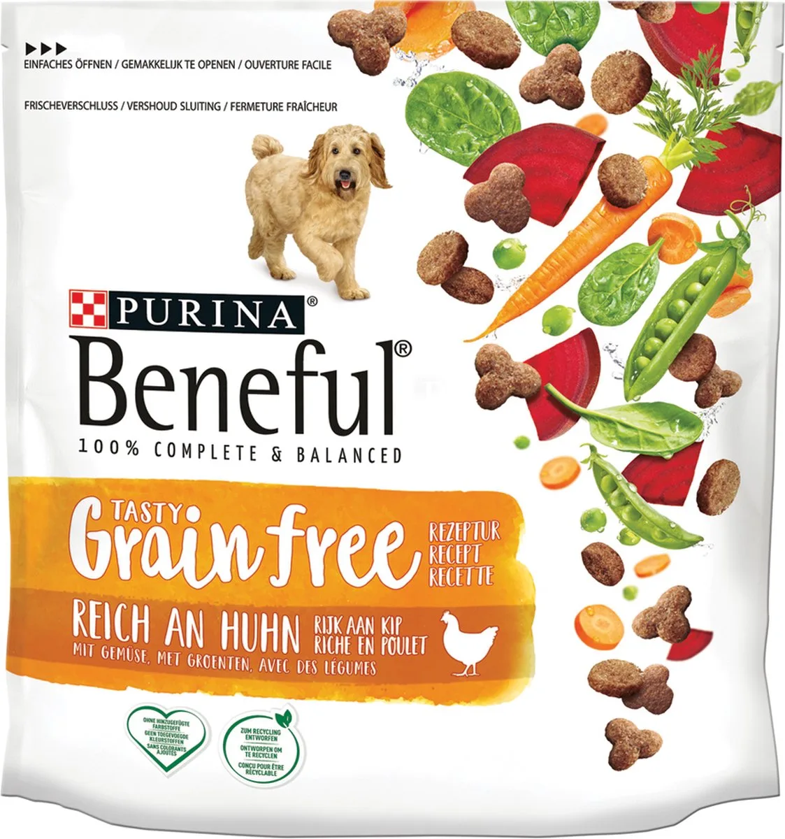 PURINA® Beneful® Grain Free Rijk aan Kip met Groenten 1.2kg de Beneful – photo produit