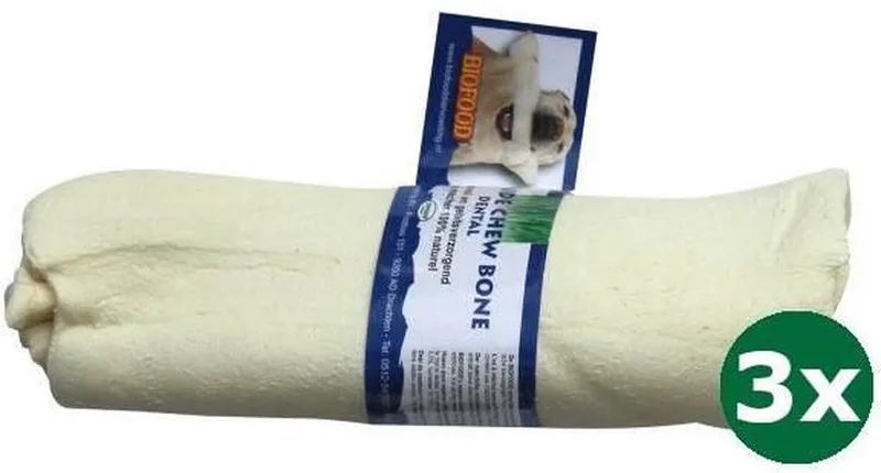 3xmedium 16 cm Biofood rol naturel hondensnack von BF Petfood – Produktfoto