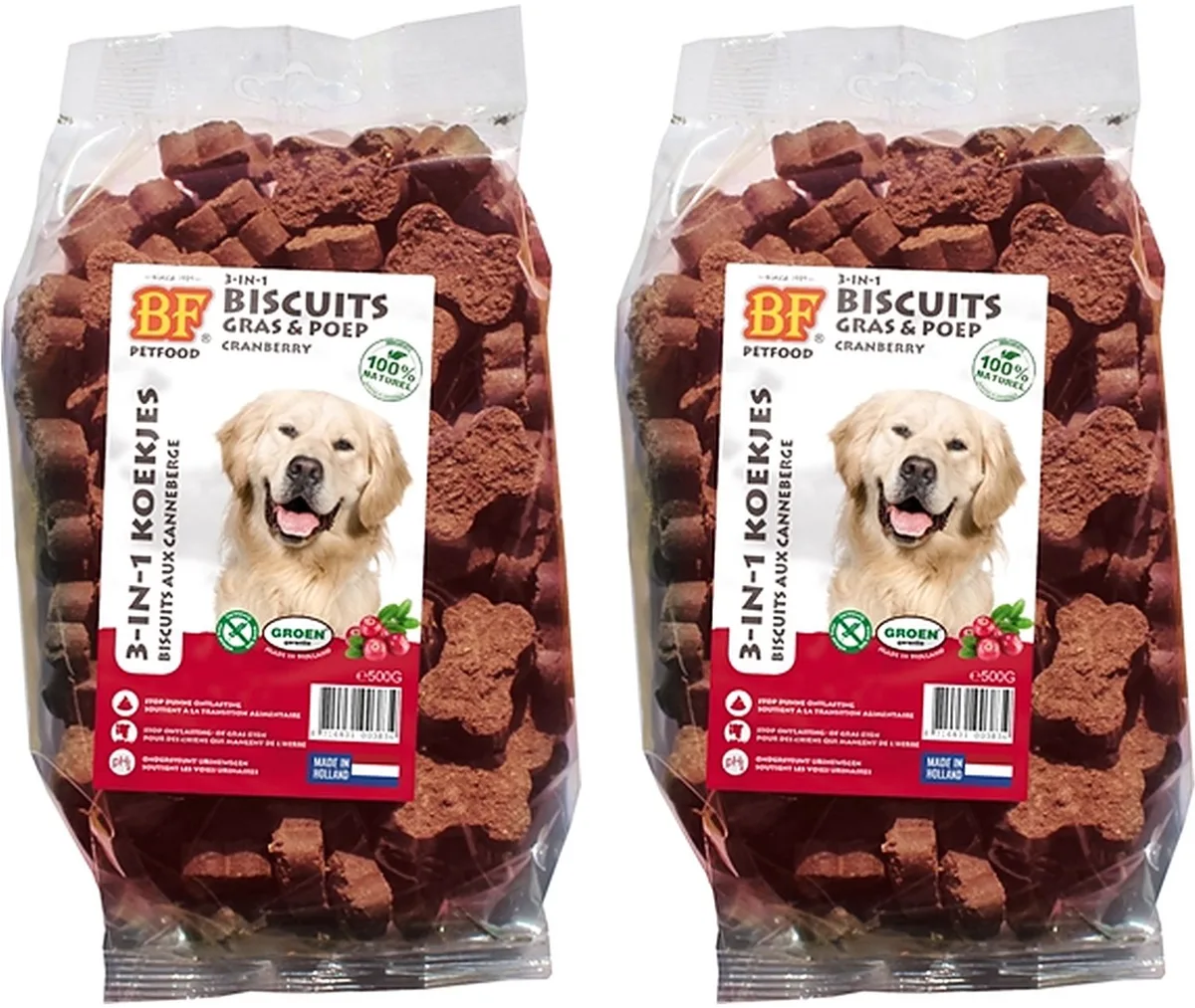 Hondenkoekjes BF Petfood - Cranberry 500g - 2 stuks - Multipack by BF Petfood – product photo
