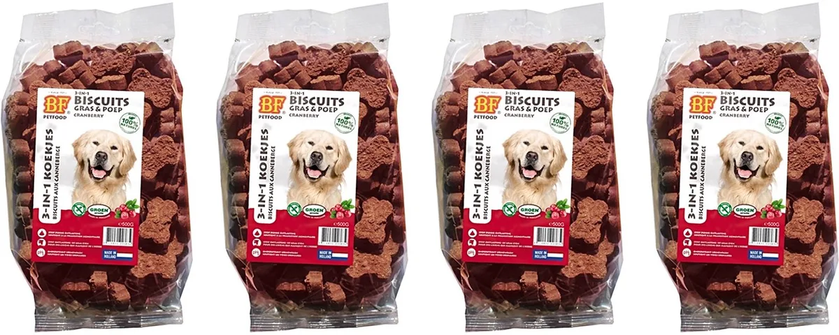Hondenkoekjes BF Petfood - Cranberry 500g - 4 stuks - Multipack by BF Petfood – product photo