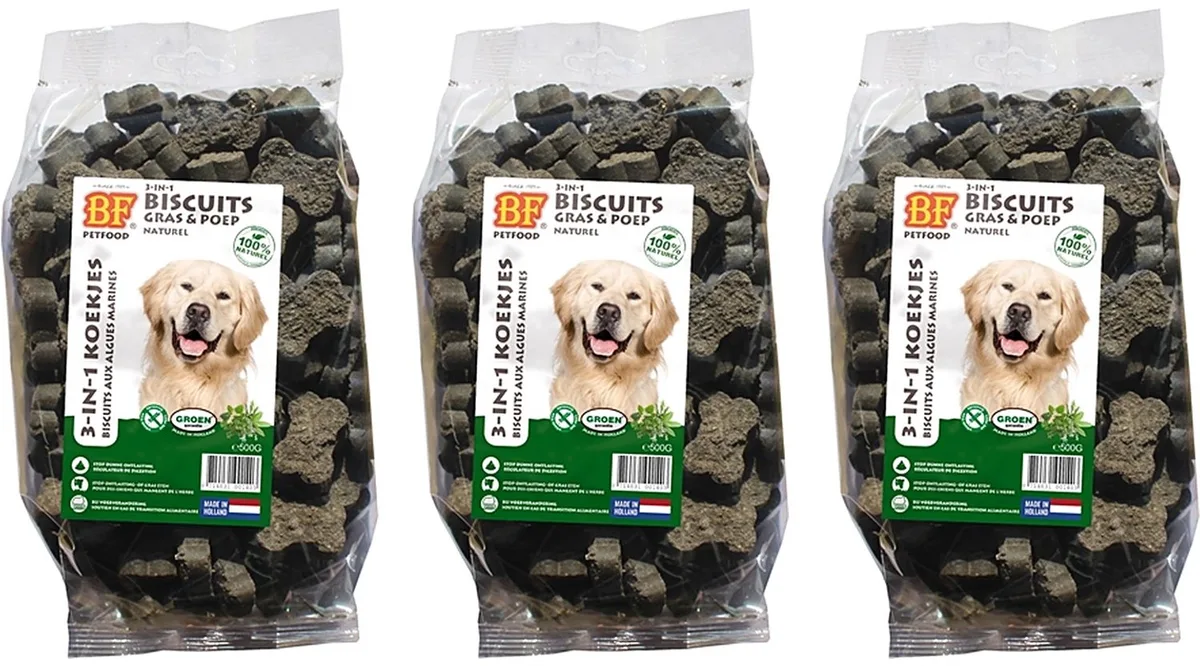 Hondenmineralenkoekjes BF Petfood - Gezonde Snacks met Kruiden 500 gram - 3 stuks - Multipack von BF Petfood – Produktfoto