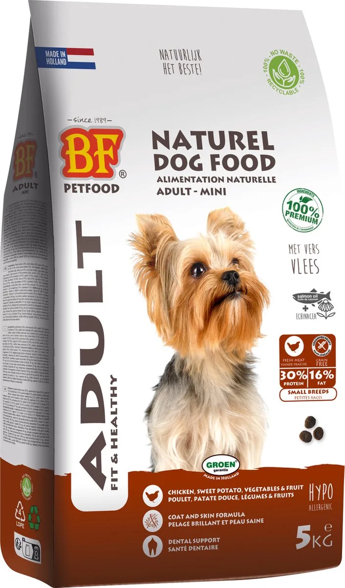 Hondenvoer BF Petfood - Graanvrij, Rijk aan Kip - Small Breed 5kg by BF Petfood – product photo