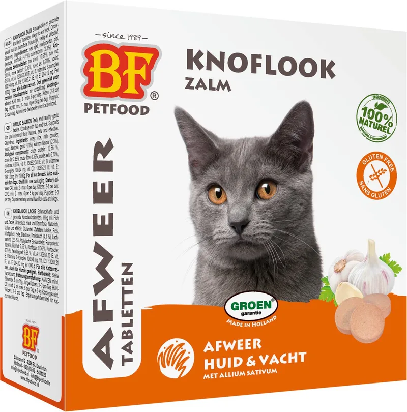 Kattensnoepjes - Knoflook - Zalm - 100 st by BF Petfood – product photo