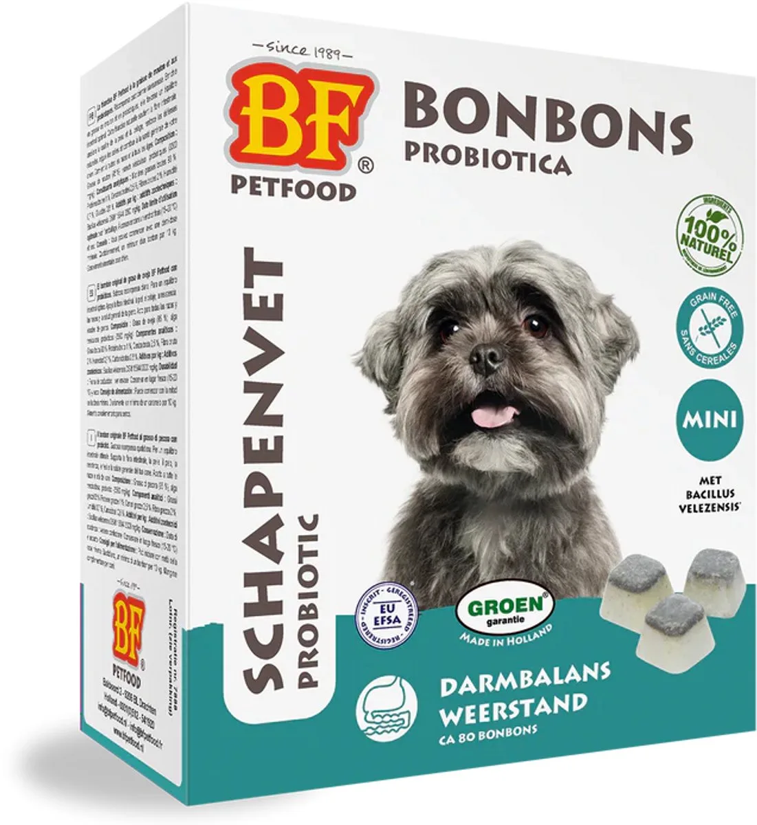 Schapenvet Probiotica Mini van BF Petfood – productfoto