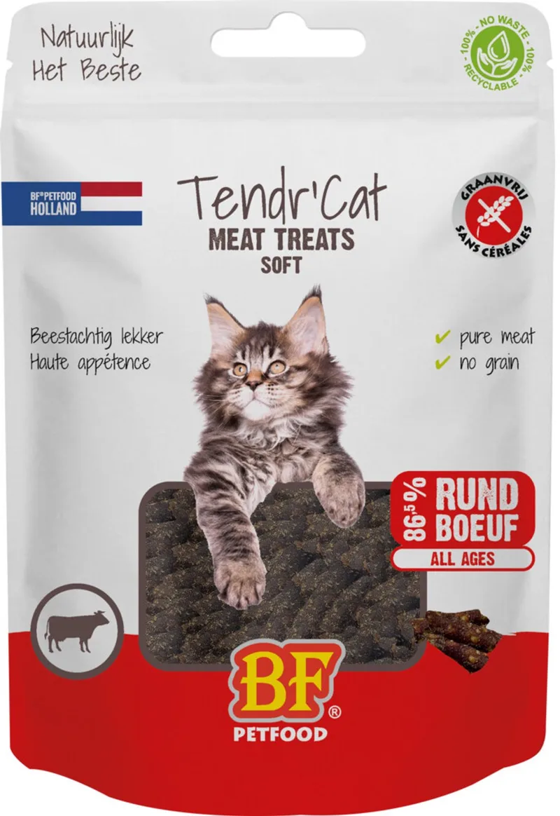 Tendr' Kattensnack Rund - 65 gr fra BF Petfood – produktbillede