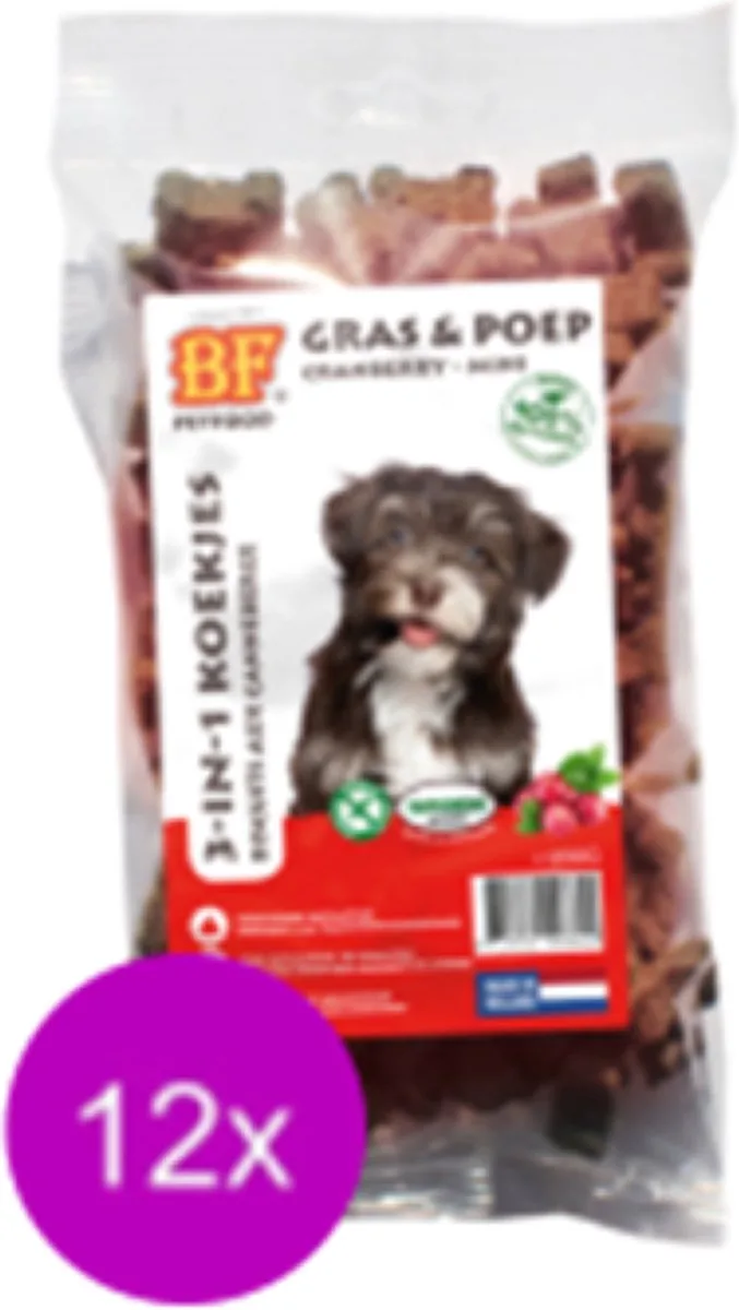 12x Biofood 3-In-1 Koekjes Cranberry Mini - Hondensnacks - 200g von Biofood – Produktfoto