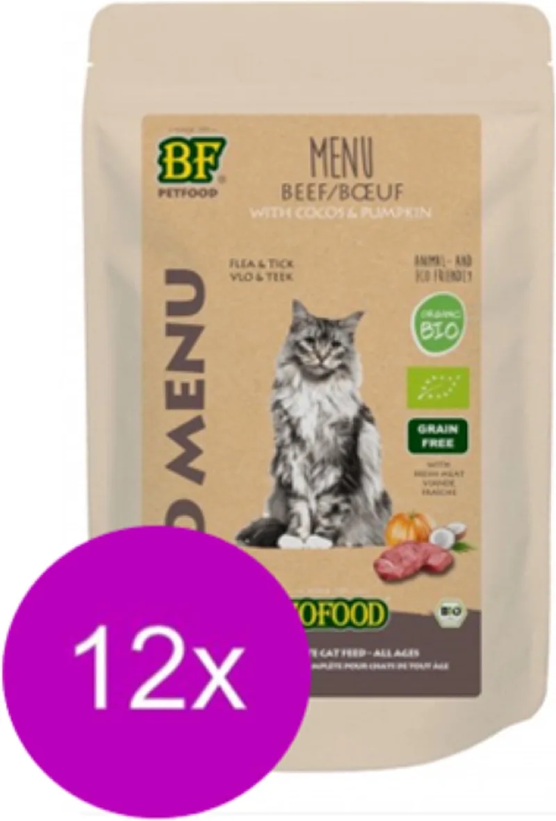 12x Biofood Organic Rund Menu - Kattenvoeding - 200g von Biofood – Produktfoto