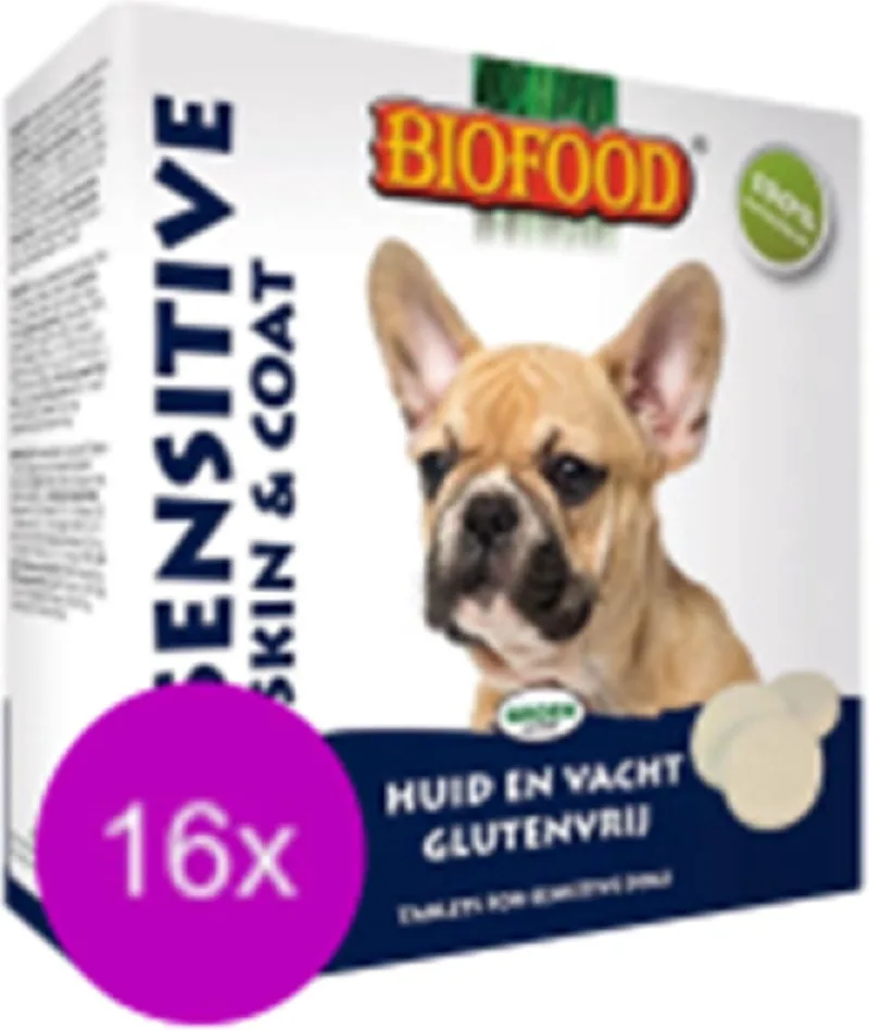 16x Biofood Hondensnoepjes Sensitive - Hondensnack - 55 snoepjes per verpakking by Biofood – product photo