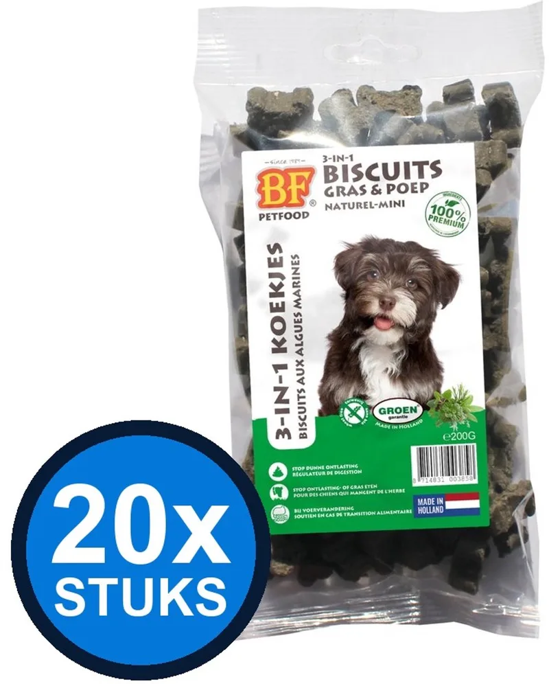 20x Biofood - 3in1 koekjes kruiden mini 200gr - Hondenvoer Snacks - 200 g by Biofood – product photo
