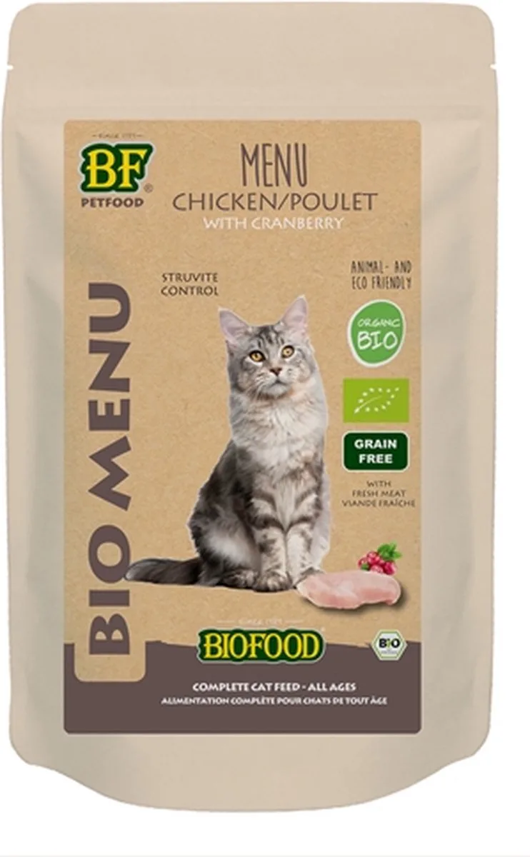 20x Biofood Kat Organic Kip Menu 100 gr van Biofood – productfoto