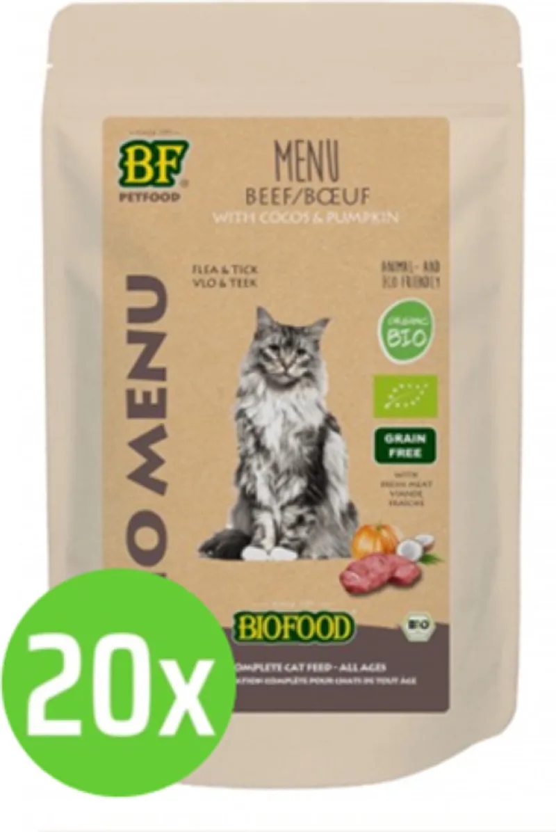 20x Biofood Organic Rund Menu - Kattenvoeding - 100g von Biofood – Produktfoto