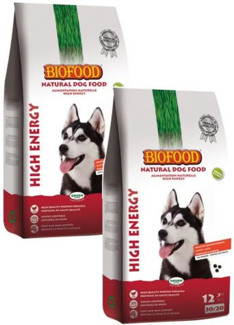 2x 12,5 kg Biofood high energy hondenvoer de Biofood – photo produit