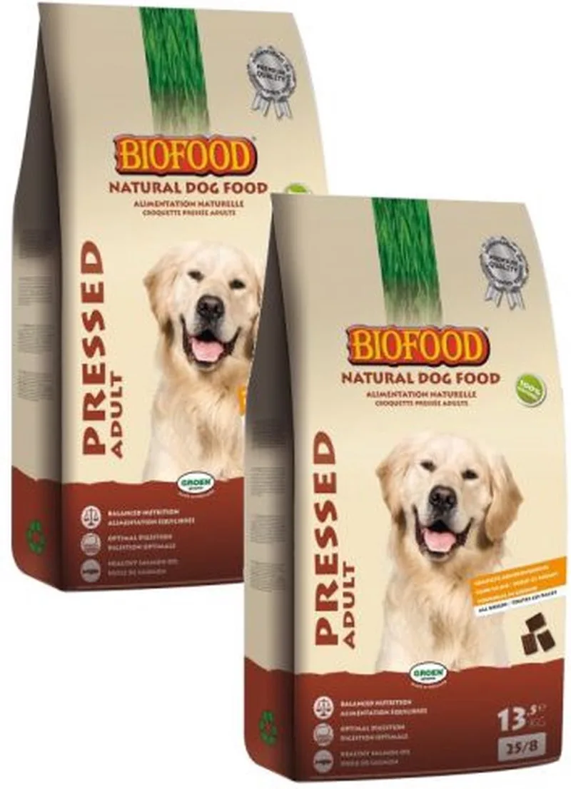 2x 13,5 kg Biofood vleesbrok geperst hondenvoer by Biofood – product photo