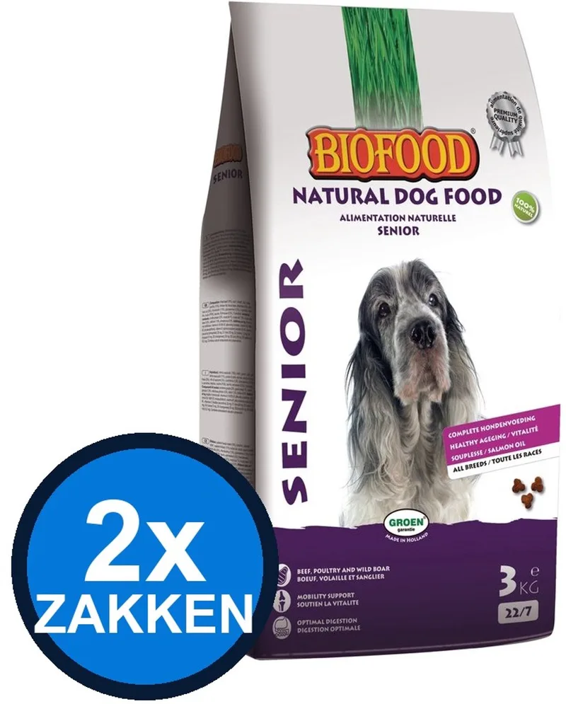 2x Biofood - Senior Souplesse - Hondenvoer Droogvoer - 4 kg de Biofood – photo produit