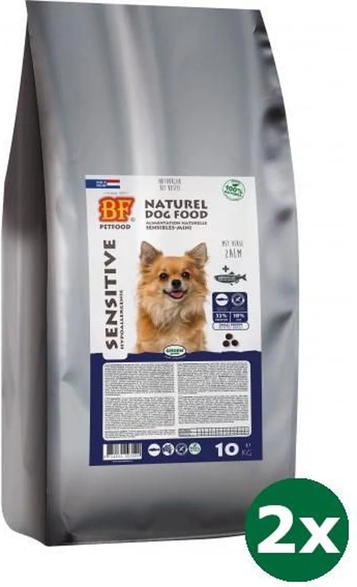 2x10 kg Biofood sensitive small breed hondenvoer de Biofood – photo produit