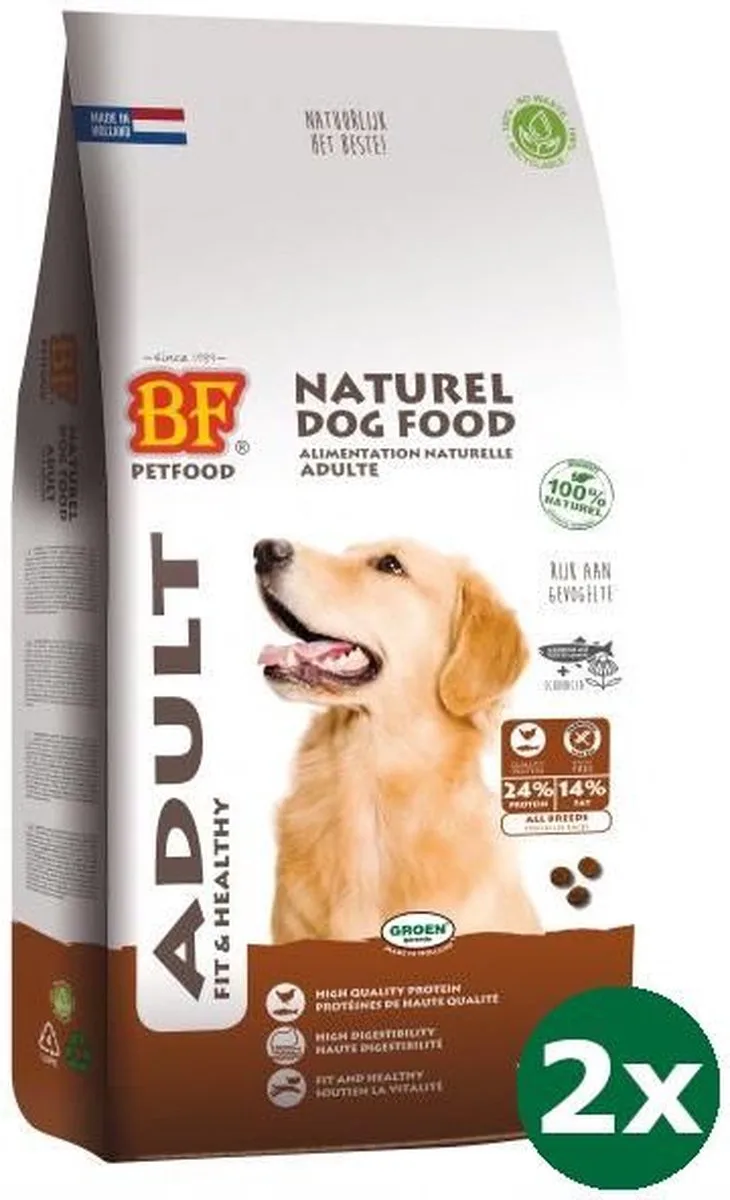 2x12,5 kg Biofood krokant hondenvoer von Biofood – Produktfoto