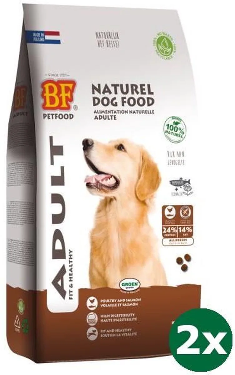 2x3 kg Biofood krokant hondenvoer by Biofood – product photo