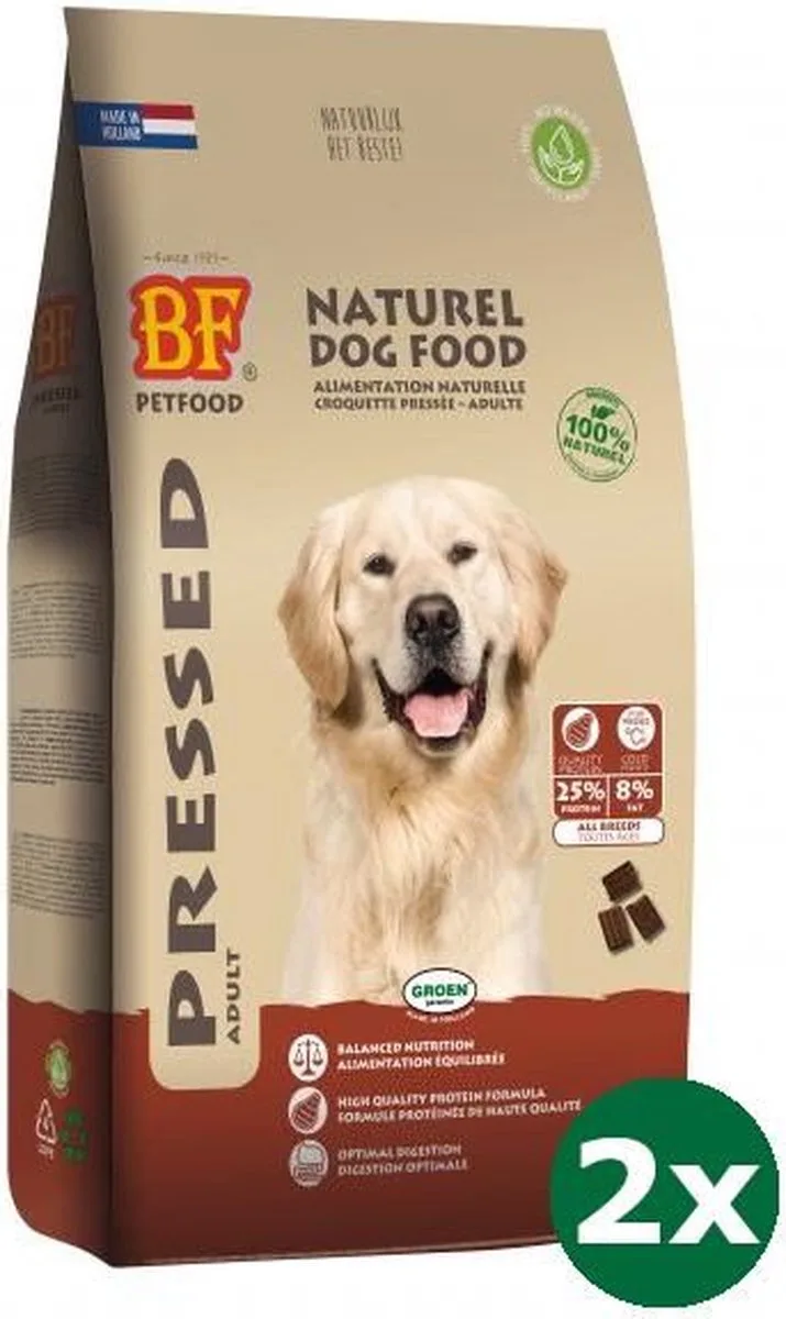2x5 kg Biofood vleesbrok geperst hondenvoer by Biofood – product photo
