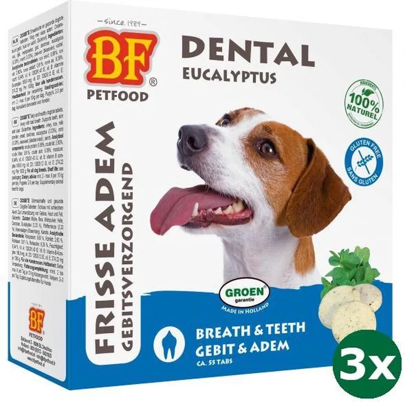 3x55 st Biofood dogbite hondensnoepje naturel (tandverzorging) hondensnack de Biofood – photo produit