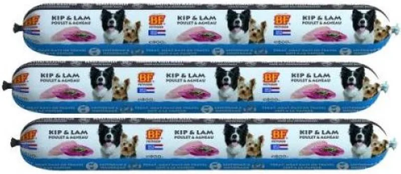 3x800 gr Biofood vleesvoeding lam hondenvoer von Biofood – Produktfoto