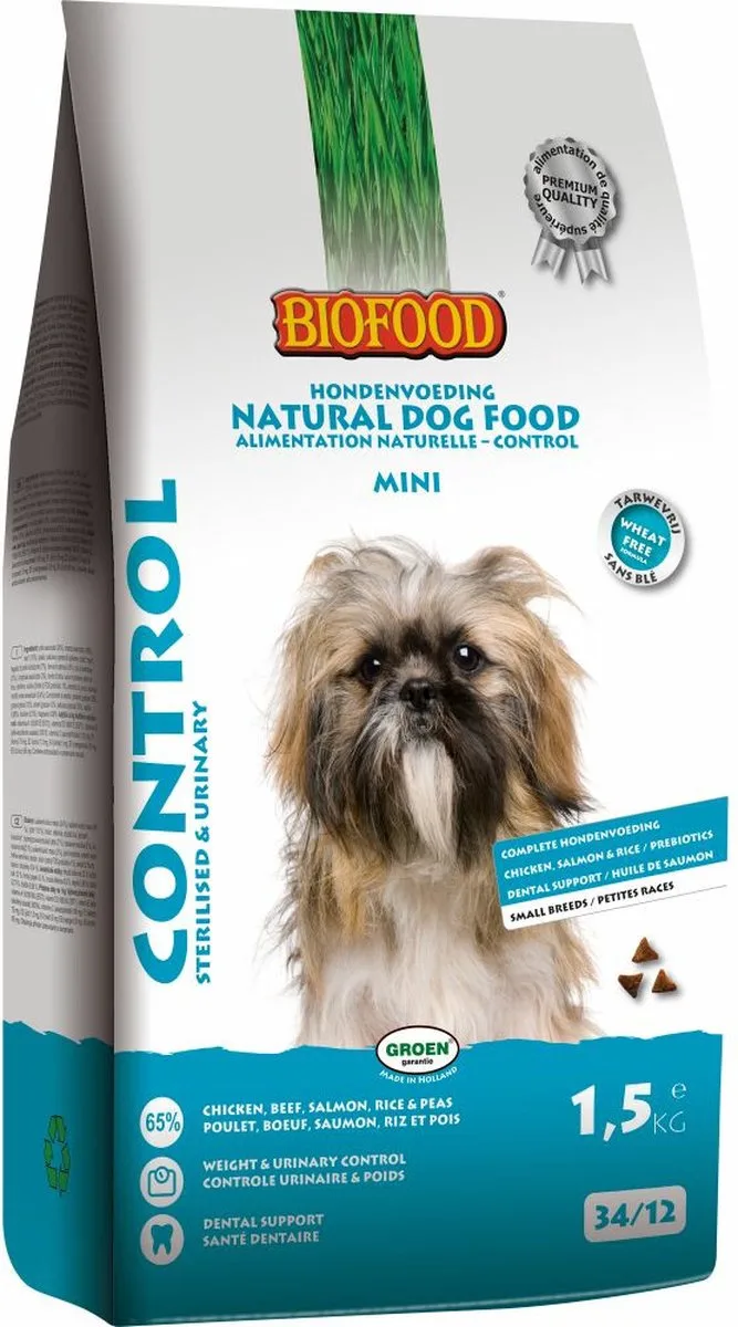 4x BF Petfood Small Breed Control 1,5 kg by Biofood – product photo