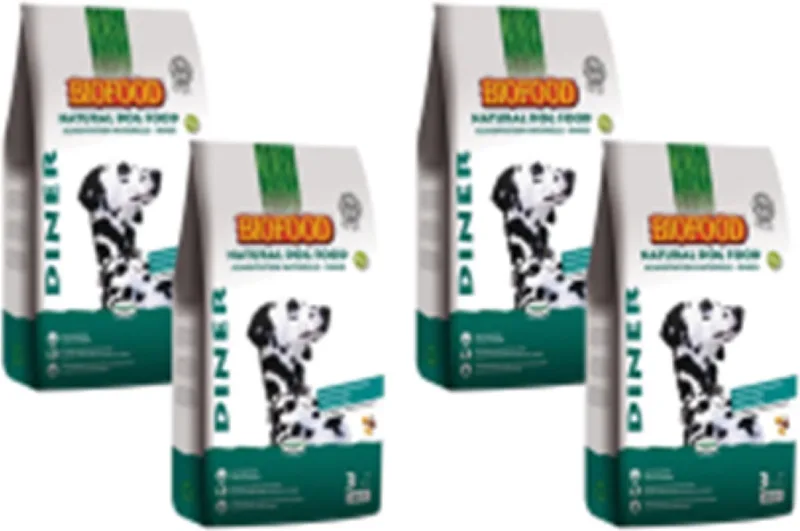 4x Biofood Diner - Hondenvoer - 3kg by Biofood – product photo