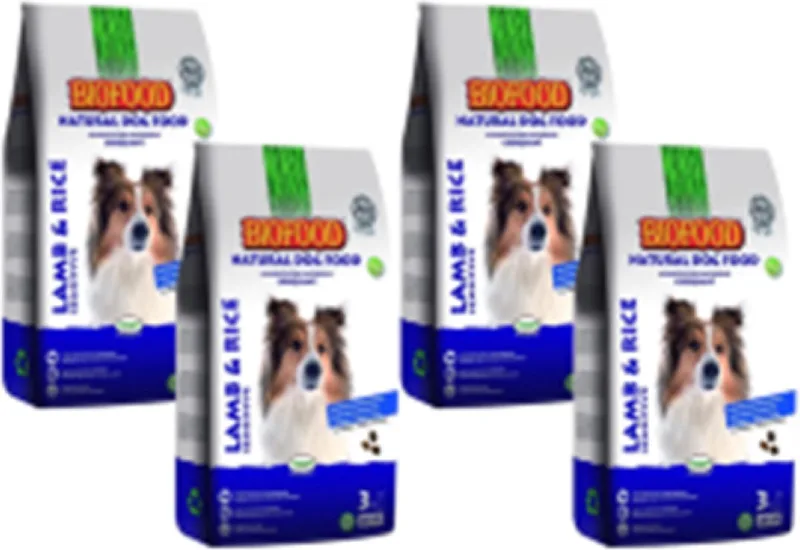 4x Biofood Lam & Rijst Glutenvrij - Hondenvoer - 3kg von Biofood – Produktfoto