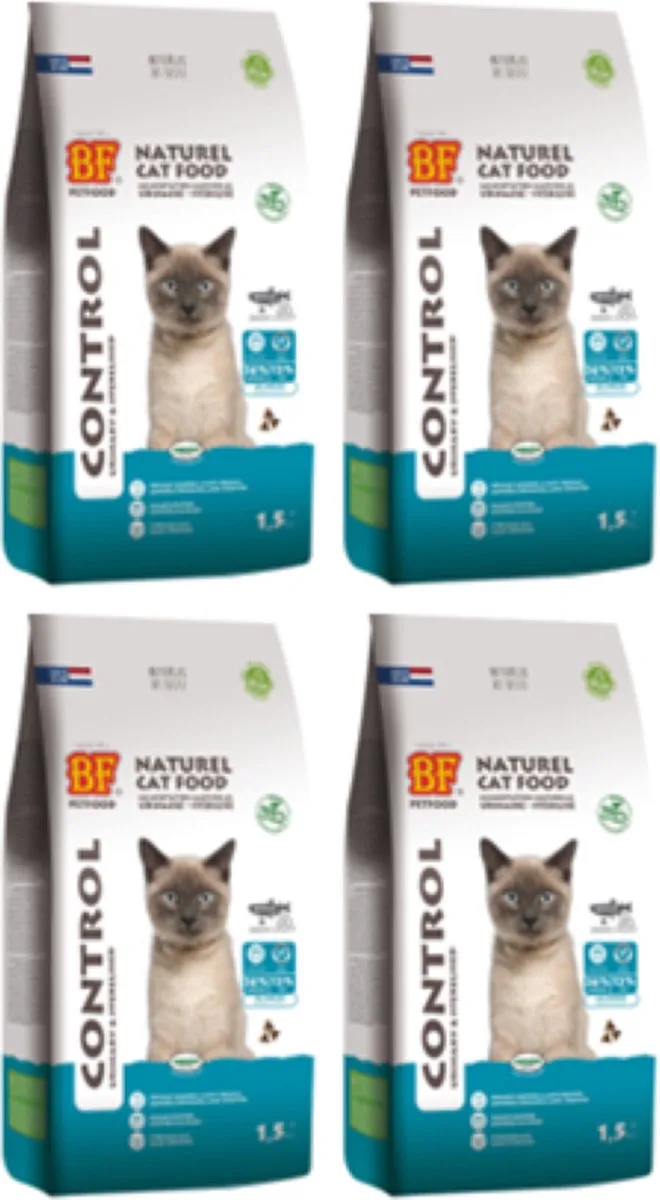 4x Biofood Premium Control Urinary/Sterilised - Kattenvoeding - 1.5kg de Biofood – photo produit