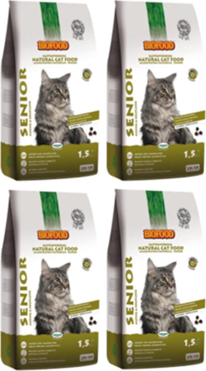 4x Biofood Premium Senior Ageing - Kattenvoer - 1.5kg von Biofood – Produktfoto