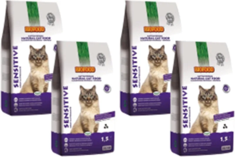4x Biofood Premium Sensitive Coat/Stomach - Kattenvoeding - 1.5kg von Biofood – Produktfoto
