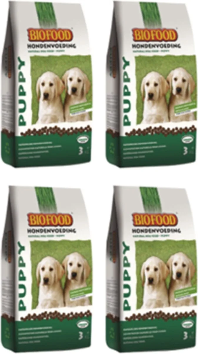 4x Biofood Puppy - Hondenvoer - 3kg de Biofood – photo produit