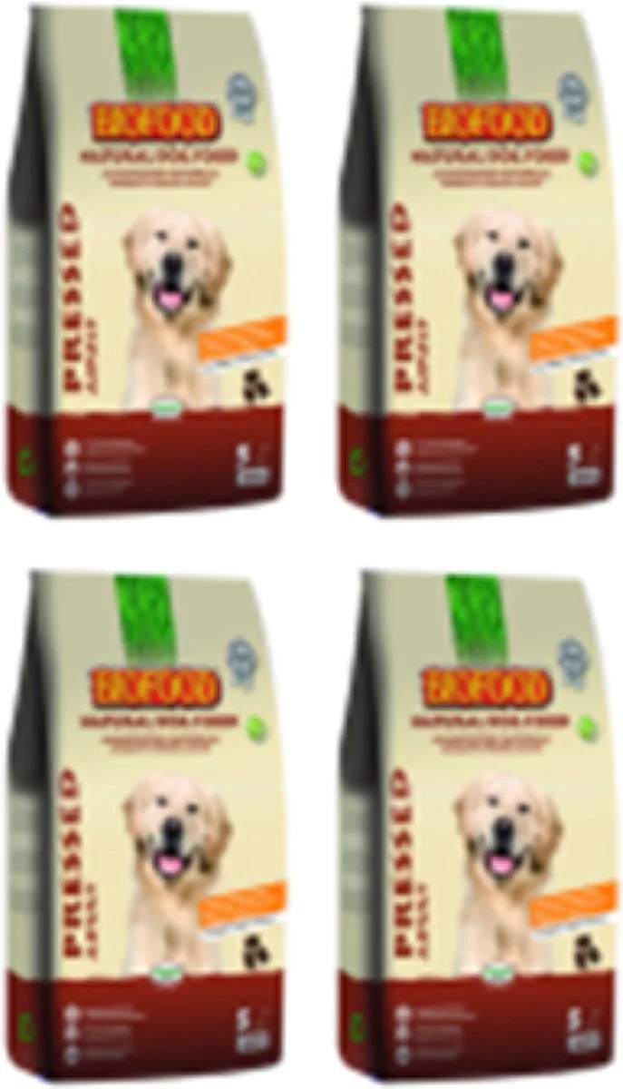 4x Biofood Vleesbrok Geperst Adult - Hondenvoer - 5kg by Biofood – product photo