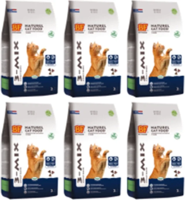 6x Biofood Kattenbrokjes 3-Mix - Kattenvoer - 2kg