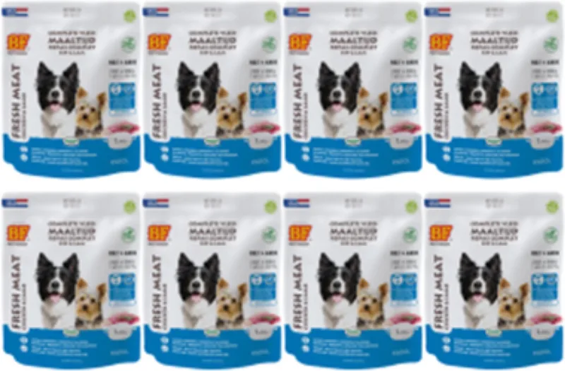 8x Biofood Vleesvoeding Compleet Kip en Lam - Hondenvoer - 630g by Biofood – product photo