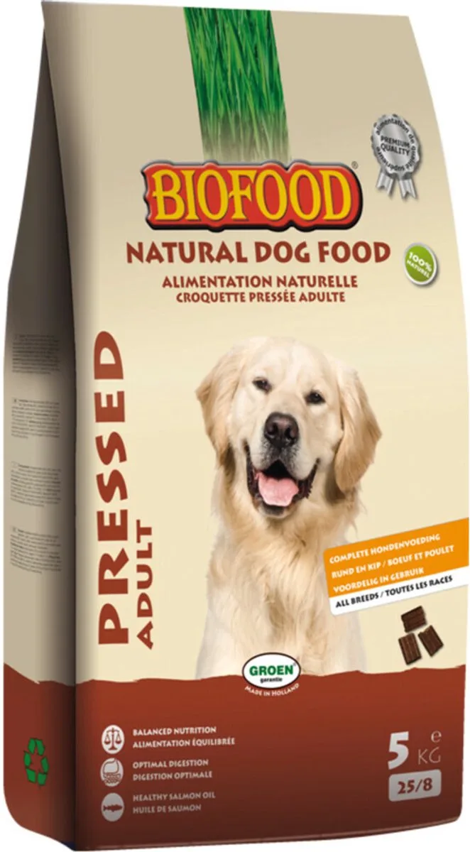 Bf Geperst - Hondenvoer - 5 kg by Biofood – product photo