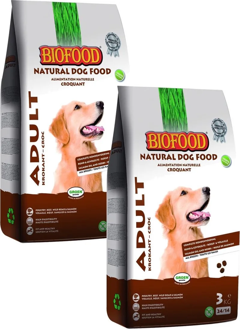 Bf Krokant - Hondenvoer - 2 x 3 kg de Biofood – photo produit
