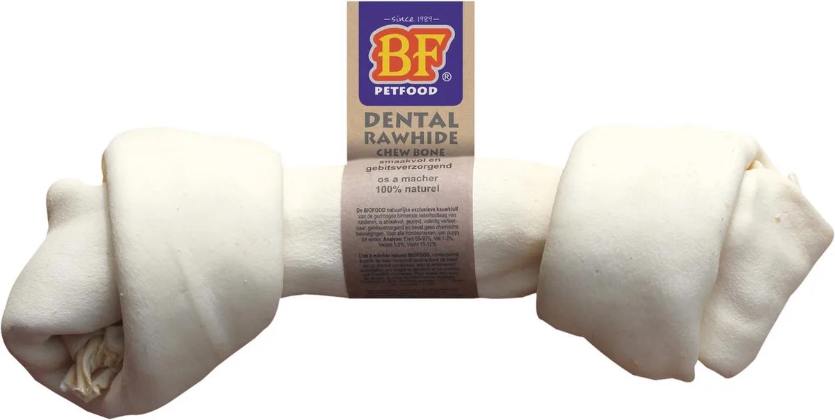 BF Petfood Dental Knoop Rawhide L van Biofood – productfoto
