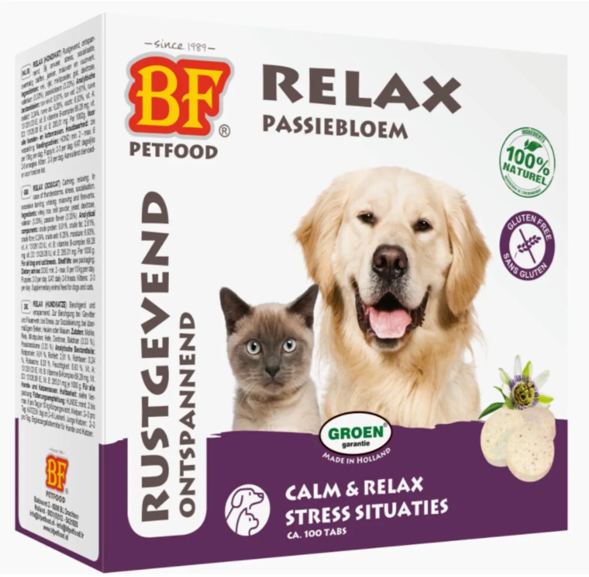 BF Petfood Relax Rustgevende Snoepjes - 16 x 100 stuks - Voordeelverpakking van Biofood – productfoto