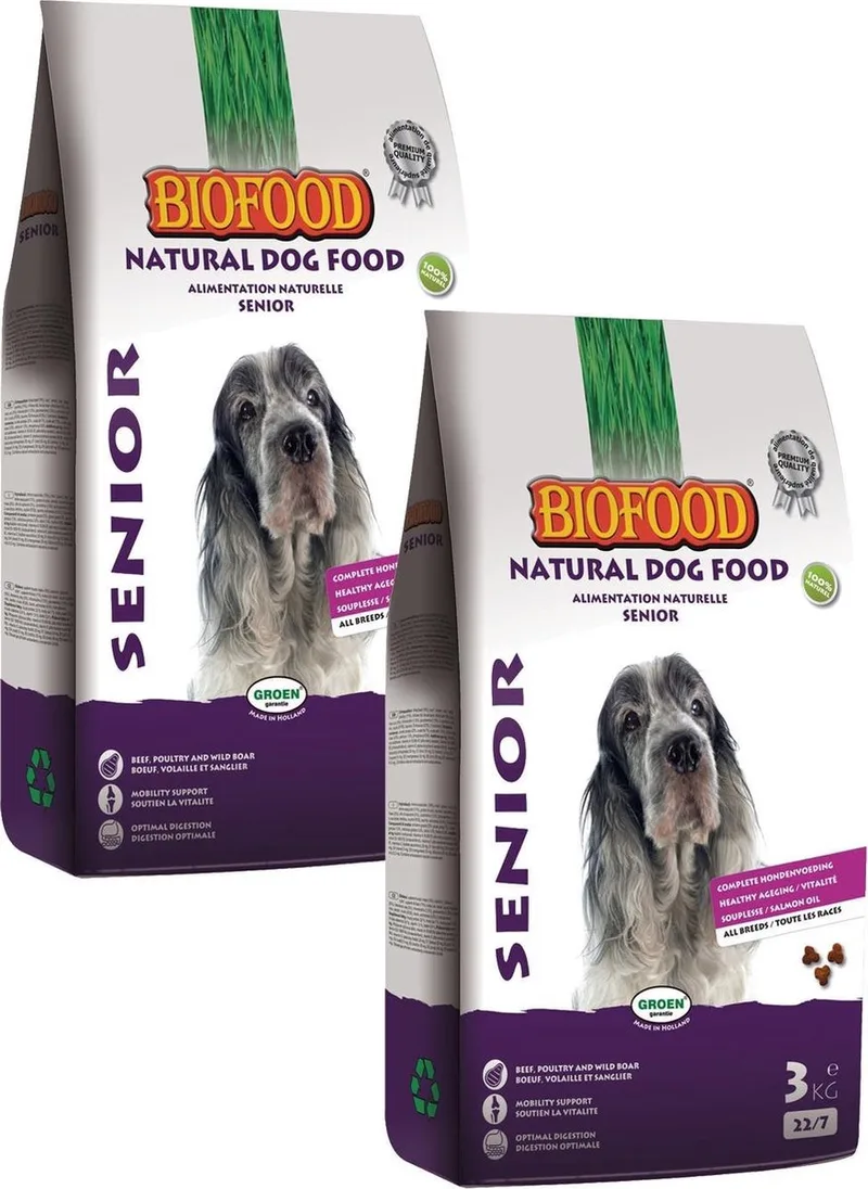 Bf Senior Met Souplesse - Hondenvoer - 2 x 3 kg de Biofood – photo produit