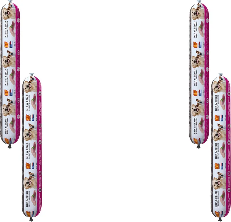 Bf Vleesvoeding Compleet - Hondenvoer - 4 x Kip Eend 800 g by Biofood – product photo